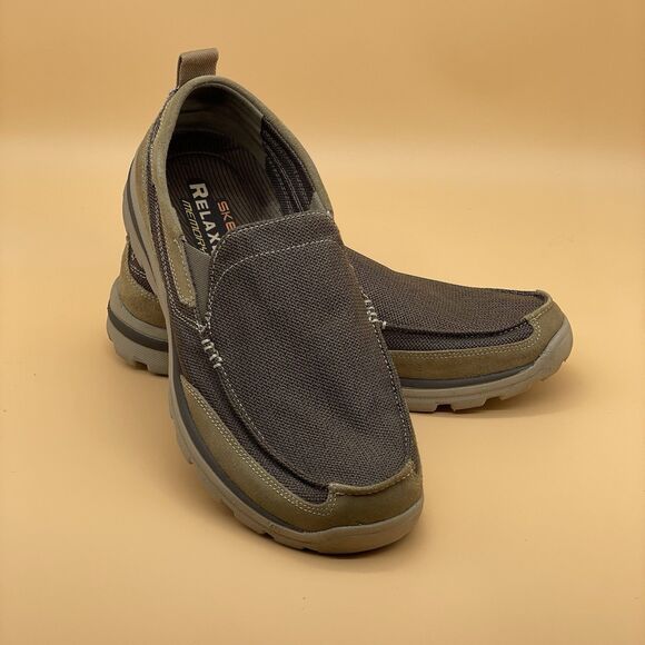 Skechers Superior Milford Casual Loafers Men's US 11 Light Brown Relaxed Fit - Picture 13 of 16